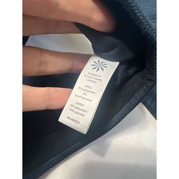 2 Pc Athleta Set Blue Sports Bra & Crop Legging Med - Picture 4 of 7